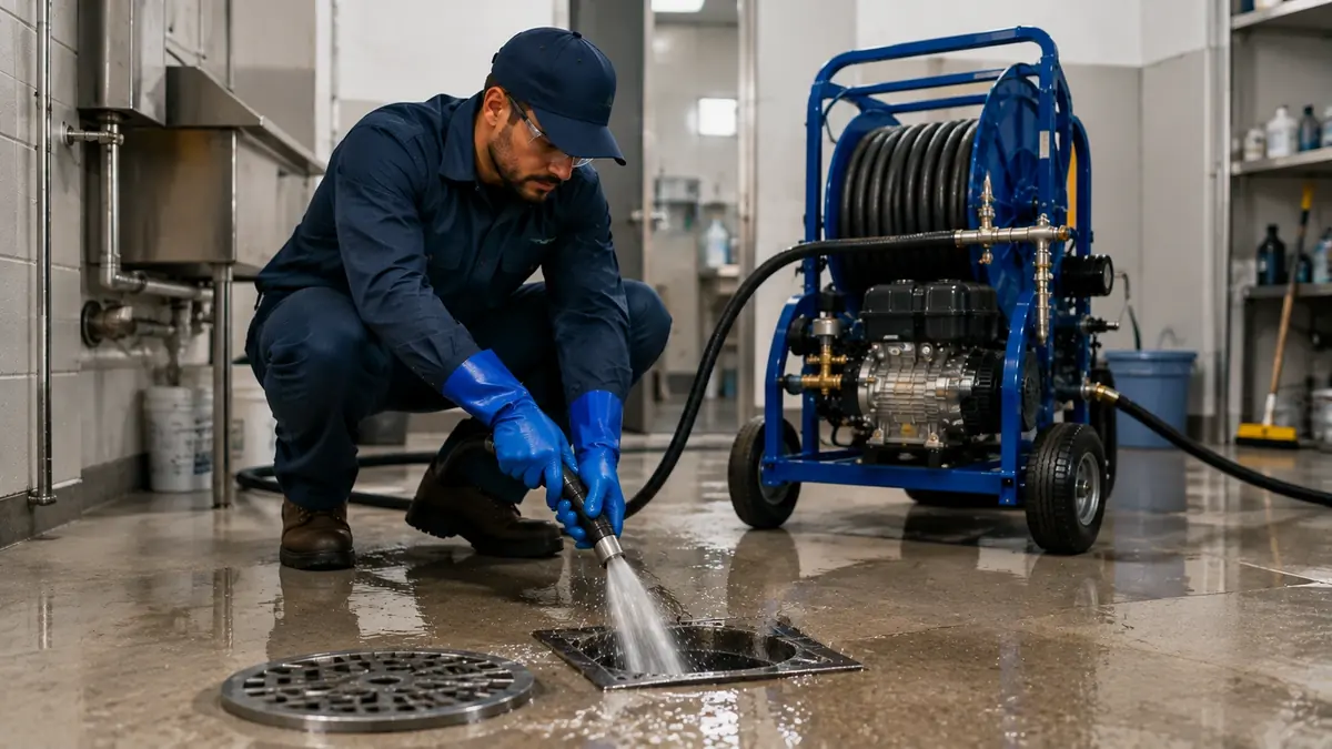 Floor Drain Hydro Jet Cleaning in Santa Cruz