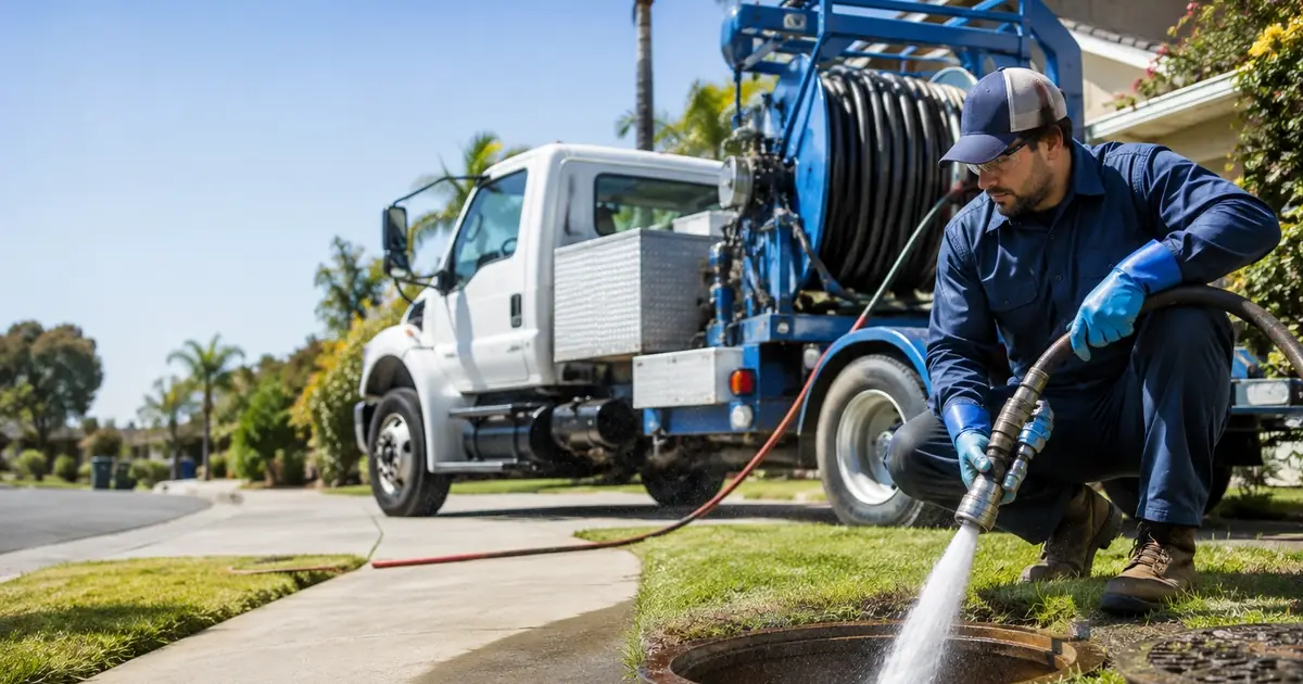 Hydro jet sewer cleaning Santa Cruz