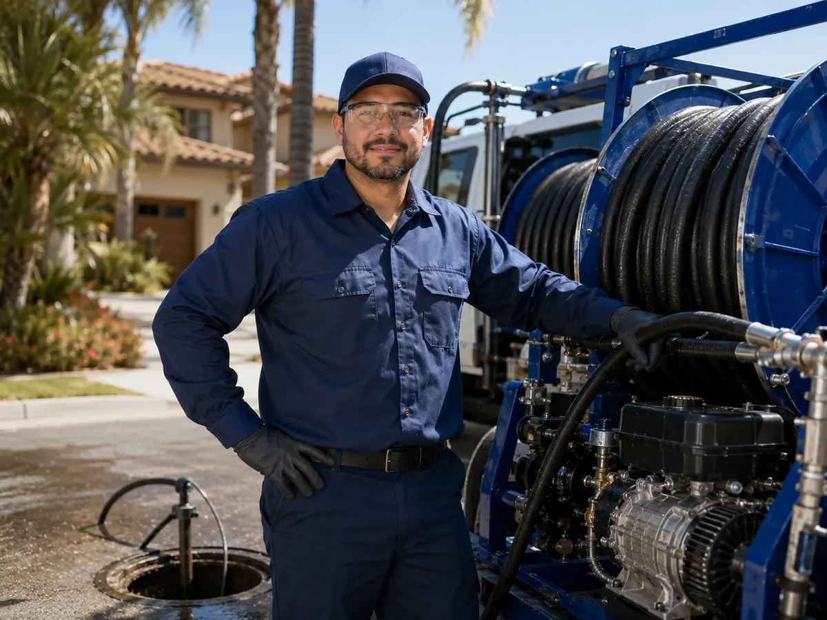 Hydro jet sewer cleaning in Santa Cruz