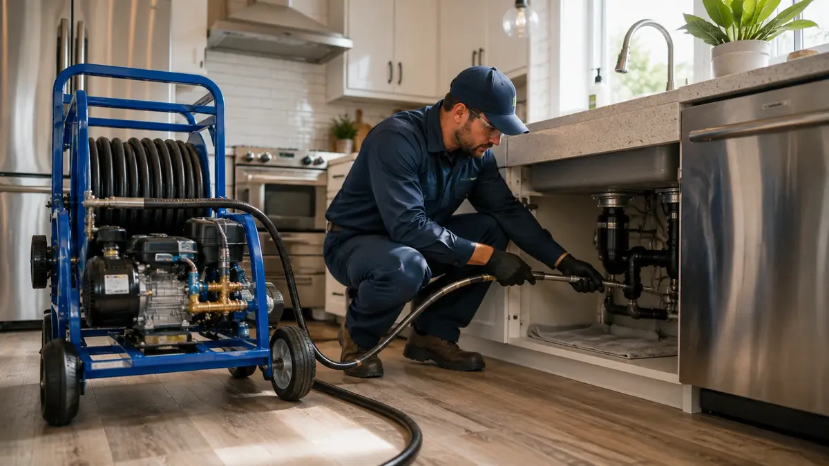 Kitchen Drain Hydro Jetting in Santa Cruz