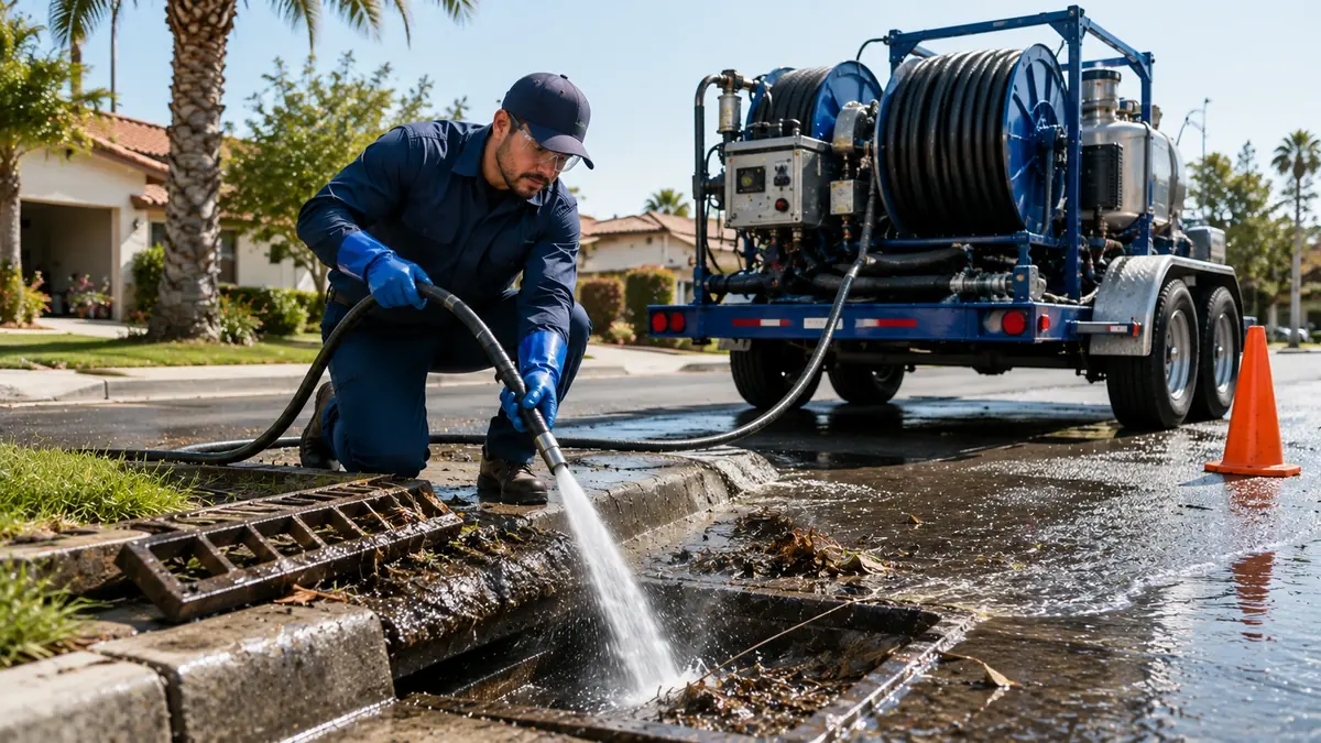 Storm Drain Hydro Jet Cleaning in Santa Cruz